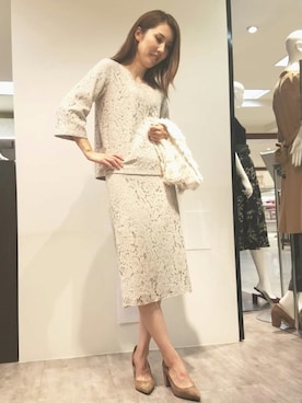 「22 OCTOBRE（ヴァンドゥ－オクトーブル）のアイテム」を使った、22 OCTOBRE Staffさん（レディース・160cm）の夏コーディネート