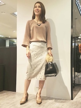 22 OCTOBRE Staffさん（レディース・160cm）の夏コーディネート