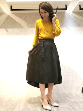 「22 OCTOBRE（ヴァンドゥ－オクトーブル）のアイテム」を使った、22 OCTOBRE Staffさん（レディース・160cm）の夏コーディネート