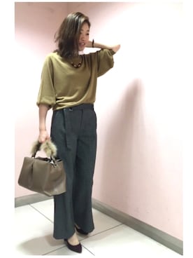 22 OCTOBRE Staffさん（レディース・162cm）の秋コーディネート