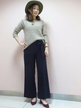 「22オクトーブル」｜22 OCTOBRE Staffさん（レディース・164cm）の秋コーディネート
