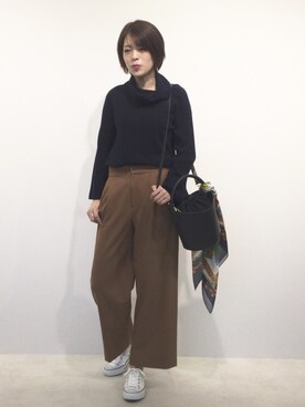 「22オクトーブル」｜22 OCTOBRE Staffさん（レディース・169cm）の秋コーディネート