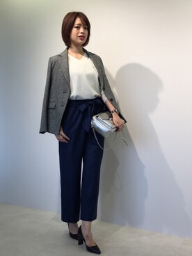 「22OCTOBRE」｜「アイテム（ジャケット/アウター）」を使った、22 OCTOBRE Staffさん（レディース・169cm）の冬コーディネート