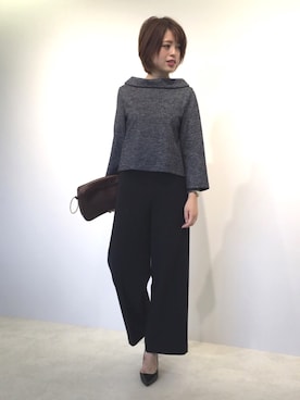 「22 OCTOBRE（ヴァンドゥ－オクトーブル）のアイテム」を使った、22 OCTOBRE Staffさん（レディース・169cm）の冬コーディネート