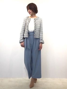 「22OCTOBRE」｜「アイテム（その他アウター）」を使った、22 OCTOBRE Staffさん（レディース・169cm）の冬コーディネート