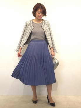 「22OCTOBRE」｜「アイテム（その他アウター）」を使った、22 OCTOBRE Staffさん（レディース・169cm）の冬コーディネート