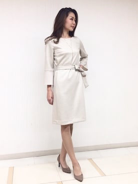 22 OCTOBRE Staffさん（レディース・170cm）の冬コーディネート