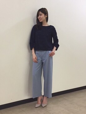 「22 OCTOBRE（ヴァンドゥ－オクトーブル）のアイテム」を使った、22 OCTOBRE Staffさん（レディース・164cm）の冬コーディネート