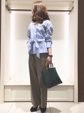 22 OCTOBRE Staffさん（レディース・157cm）の春コーディネート