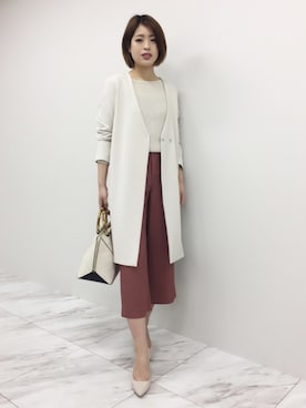 「22OCTOBRE」｜「アイテム（その他アウター）」を使った、22 OCTOBRE Staffさん（レディース・169cm）の春コーディネート