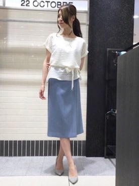 「22オクトーブル」｜22 OCTOBRE Staffさん（レディース・160cm）の春コーディネート