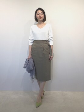 「22オクトーブル」｜22 OCTOBRE Staffさん（レディース・158cm）の夏コーディネート