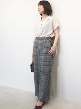 「22オクトーブル」｜22 OCTOBRE Staffさん（レディース・158cm）の夏コーディネート