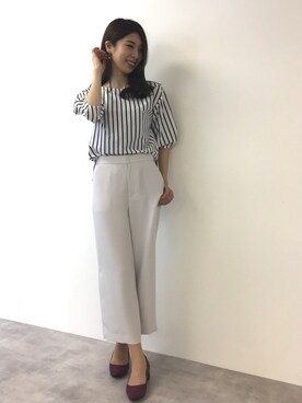 「22オクトーブル」｜22 OCTOBRE Staffさん（レディース・167cm）の夏コーディネート