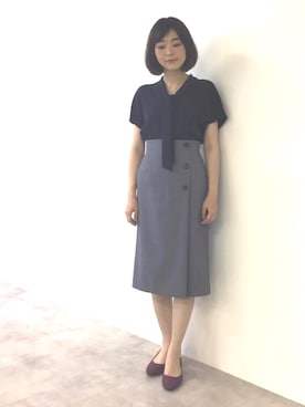 「22オクトーブル」｜22 OCTOBRE Staffさん（レディース・158cm）の夏コーディネート