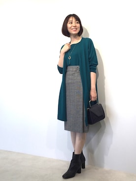 「アイテム（アンサンブル）」を使った、22 OCTOBRE Staffさん（レディース・157cm）の秋コーディネート