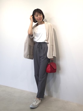 「22オクトーブル」｜22 OCTOBRE Staffさん（レディース・158cm）の秋コーディネート