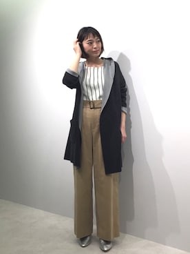 「22オクトーブル」｜22 OCTOBRE Staffさん（レディース・158cm）の秋コーディネート