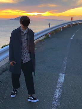 哲平さん(メンズ・168cm)の冬コーディネート