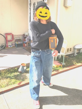 「デニム＆ダンガリー」｜(R)ℹ︎ｅ☺︎さん（レディース・161cm）の秋コーディネート