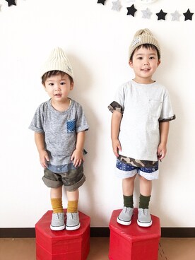 ⁑⋆﻿RYU♡KAN⋆﻿⁑さん（キッズ・100cm）の夏コーディネート