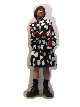 「スプリングSENSEOFPLACE」｜「アイテム（ブルゾン）」を使った、麗さん（レディース・155cm）の春コーディネート
