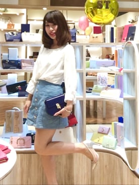 「Cherite by PRIME PATTERN（シェリエットバイプライムパターン）のアイテム」を使った、Sumire❤︎さん（レディース・157cm）の春コーディネート