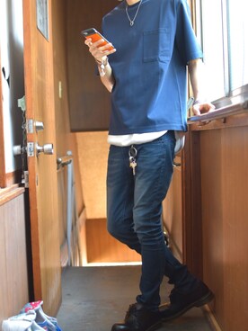 「jiggys shop（ジギーズショップ）のアイテム」を使った、Folstgraさん（メンズ・180cm・20代）の春コーディネート