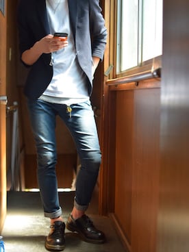 「jiggys shop（ジギーズショップ）のアイテム」を使った、Folstgraさん（メンズ・180cm・20代）の春コーディネート