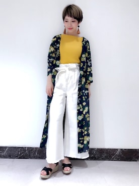 「アイテム（シャツワンピース）」を使った、はるさん（レディース・162cm・20代）の夏コーディネート