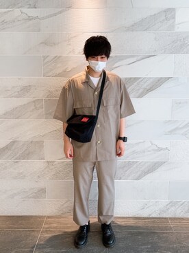☆かいぼん☆さんの「CORDURAR Waxed Nylon Fabric Collection Casual Messenger Bag」を使ったコーディネート