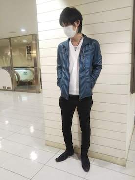 「コーディネート」｜「アイテム（ブルゾン）」を使った、OMURAさん（メンズ・168cm）の冬コーディネート