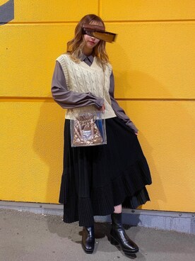 あまねさん（レディース・155cm）の冬コーディネート