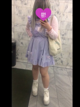 「Nile PERCH（ナイルパーチ）のアイテム（オールインワン・サロペット）」を使った、ともちんさん（レディース・156cm）の冬コーディネート