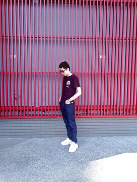 「Roots Canadaのアイテム（トップス）」を使った、ㄧㄤさん（メンズ・173cm）の秋コーディネート