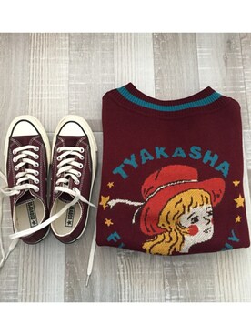 「TYAKASHAのアイテム（パンツ）」を使った、uyoojung_さん（レディース・160cm）の冬コーディネート