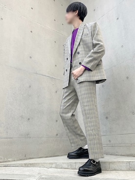 「インスタやってます」｜「アイテム（ジャケット/アウター）」を使った、しょーぺぇさん（メンズ・180cm）の春コーディネート