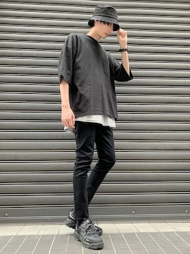 「インスタやってます」｜「アイテム（その他）」を使った、しょーぺぇさん（メンズ・180cm）の夏コーディネート