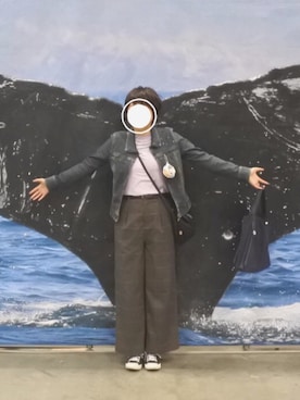 「フリルネック」｜「アイテム（財布/小物）」を使った、ゆうなさん（レディース・162cm）の春コーディネート