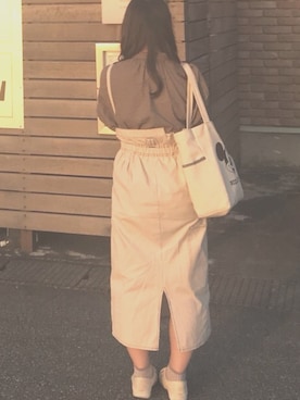 「mini（ミニ）のアイテム」を使った、てんさん（レディース・154cm）の春コーディネート