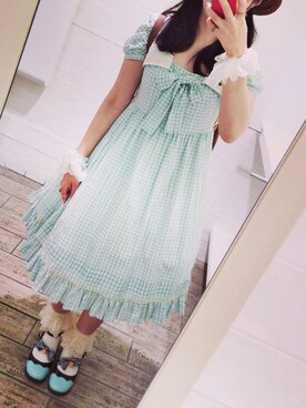 「Queen Bee（クイーンビー）のアイテム」を使った、駒子さん（レディース・160cm）の夏コーディネート