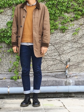 「ORVIS（オービス）のアイテム」を使った、Tingさん（メンズ・176cm）の春コーディネート