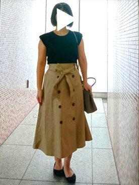 「ジーユー」｜みきさん（レディース・154cm）の夏コーディネート