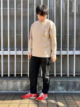 「PATRICK（パトリック）のアイテム（スニーカー）」を使った、LB_YAMAZAKIさん（メンズ・176cm）の冬コーディネート