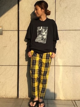 「MILLER（ミラー）のアイテム」を使った、Fukazawaさん（レディース・160cm）の夏コーディネート