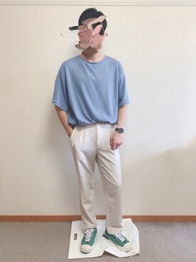 「RAGEBLUE（レイジブルー）のアイテム（アナログ腕時計）」を使った、ふみふみさん（メンズ・172cm）の夏コーディネート