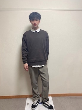 「アイテム（雑誌）」を使った、ふみふみさん（メンズ・172cm・10代）の秋コーディネート