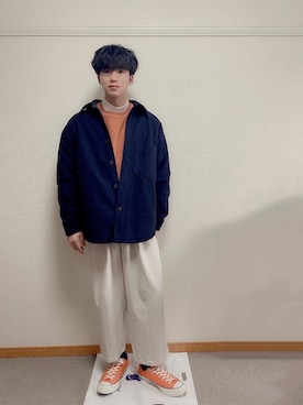 「アイテム（音楽/本・雑誌）」を使った、ふみふみさん（メンズ・172cm・10代）の冬コーディネート