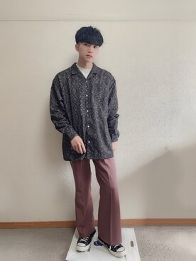 「アイテム（音楽/本・雑誌）」を使った、ふみふみさん（メンズ・172cm・10代）の冬コーディネート