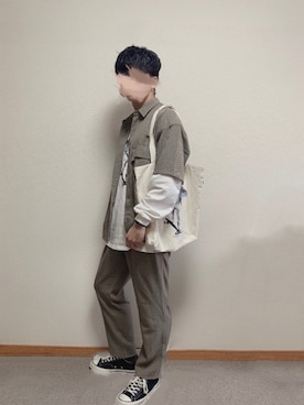 「アイテム（音楽/本・雑誌）」を使った、ふみふみさん（メンズ・172cm・10代）の春コーディネート